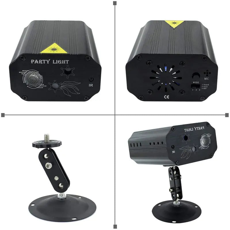 1pc All Aluminum One Body Party Disco Light with Remote Control, USB Powered, for Party Birthday Wedding Holiday Christmas Decoration, Halloween, Lighting Experience