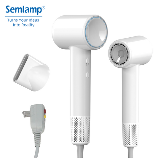 Titanium High-speed Hair Dryer 110,000 RPM Brushless Motor Blow Dryer w/ Ionic Technology 4 Temperature Settings Thermo Control Ergonomic Design, Perfect Present for Men Women Friend Family Gift August Back to School