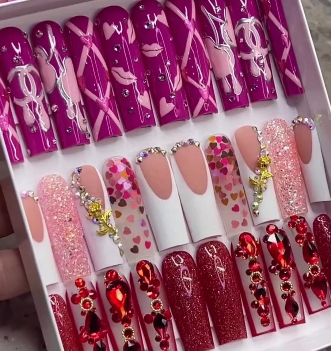 NailVesta DreamWear Collection – 100% Handcrafted 3D Press-On Nails | Reusable, Long-Lasting, Salon-Quality