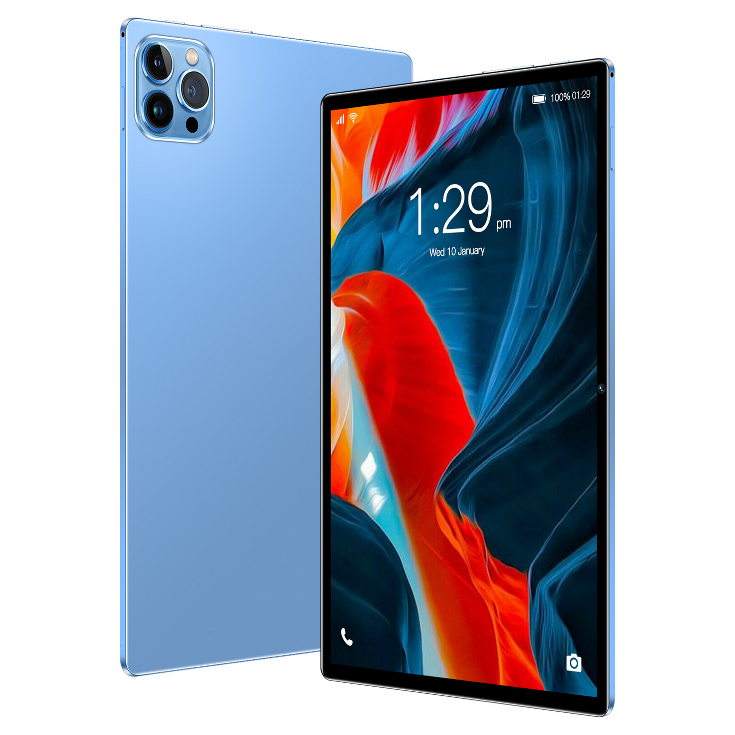 10.1-inch Android 10 version (can be upgraded to Android 14) - 2-in-1 portable device, equipped with keyboard, mouse, protective case, stylus, featuring 8GB RAM and 64GB storage space, equipped with dual cameras, suitable as a gift for students.