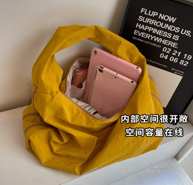 Women's Solid Color Textured Draped Tote Bag, Back To School, Large Capacity Shoulder Bag for Work & Daily Used, Casual Trendy Versatile High-quality Daily Commuting Bag