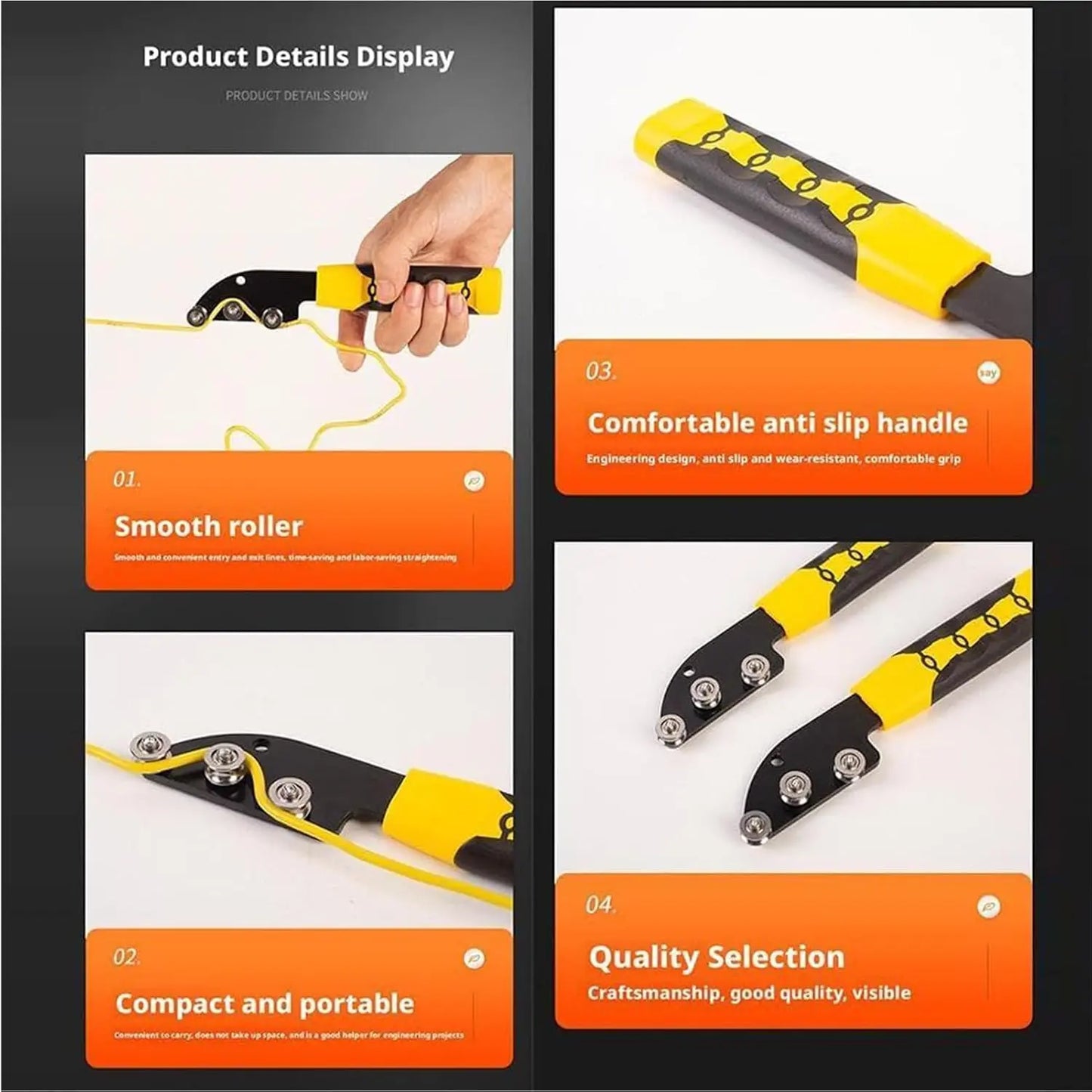 Stainless Steel Cable Straightener Tool - Professional Manual Untwisting & Bending Device for Electricians, HVAC & Telecom Projects image 9