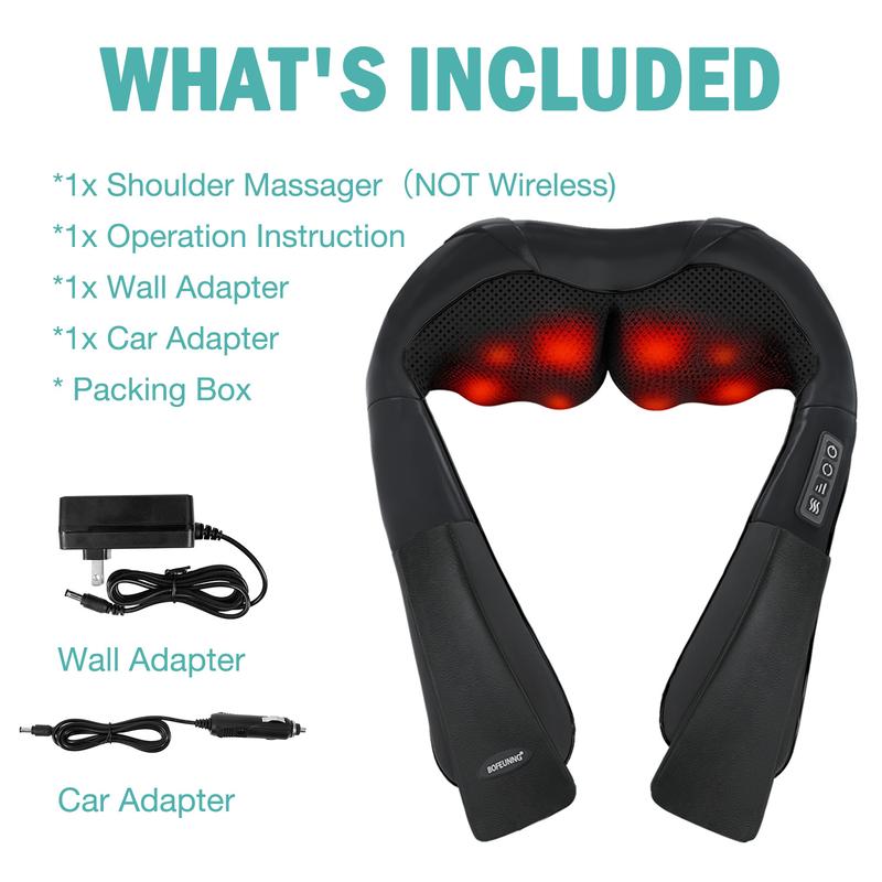 A neck and shoulder massager with heat pressing technology (gray back massage model) - a portable three-dimensional deep tissue kneading pillow for muscle relaxation, an excellent gift item. It enables you to relax your body and mind anytime and anywhere.