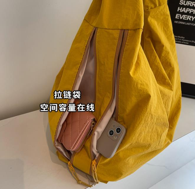 Women's Solid Color Textured Draped Tote Bag, Back To School, Large Capacity Shoulder Bag for Work & Daily Used, Casual Trendy Versatile High-quality Daily Commuting Bag