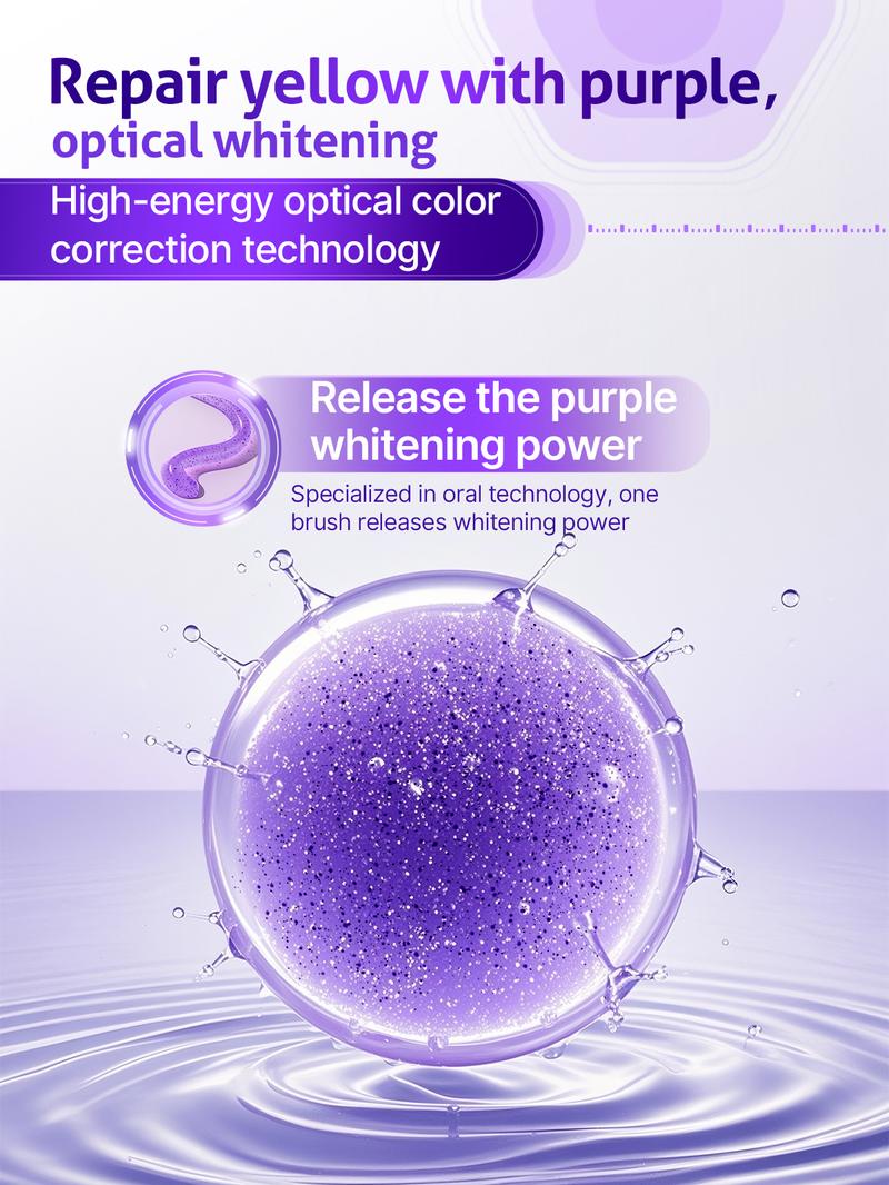 Buy 1 bottle and get 5 bottles free. Lysozyme Enzyme-Activated Purple Whitening Toothpaste. This toothpaste can immediately remove stains and restore teeth to a bright and shiny state, as well as freshen breath.