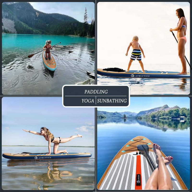 Inflatable Stand Up Paddle Board (6 Inches Thick), ISUP Package W/Premium SUP Accessories & Backpack, Non-Slip Deck,Fins, Adjustable Paddle|surfboard, friends, camping, surfing, outdoors, wilderness, still water, lake, rush wave Springtok