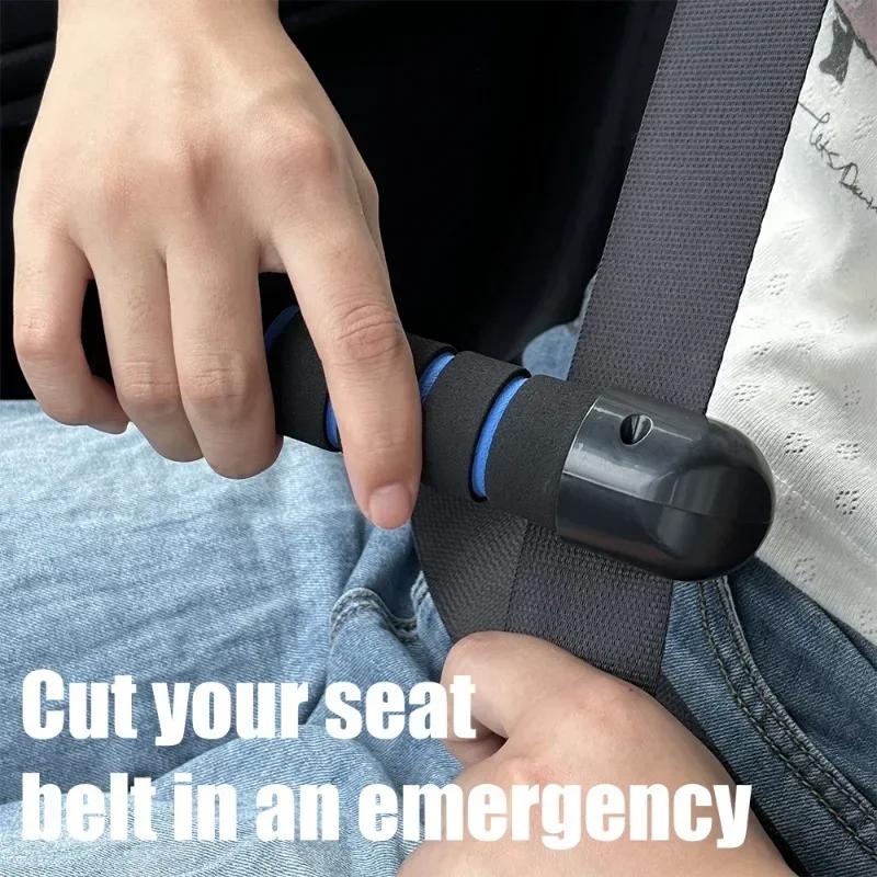 Multifunctional Car Safety Hammer Window Breaker Elderly People Portable Door Assist Handle Seat Belt Cutter Car Rescue Tools Vehicle