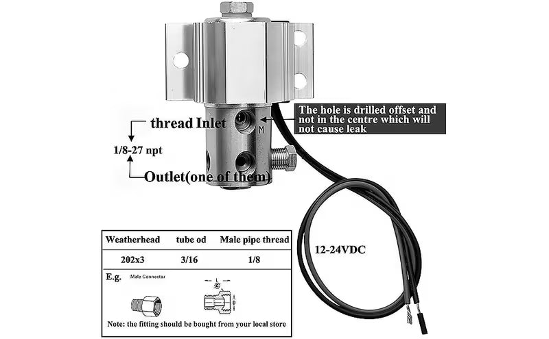 Brake Line Lock Kit, Roll Control Brake Lock, Universal Solenoid Brake Valve for Drag Racing, Burnout & Hill Hold, Car Modification Tire Lock Device