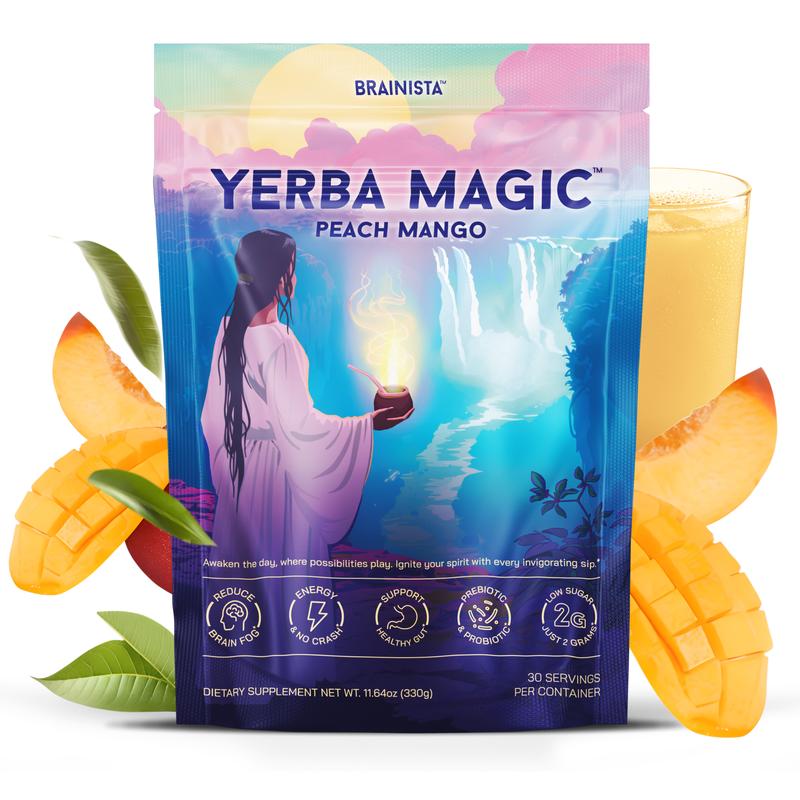 Yerba Magic | Yerba Mate Instant Tea Powder | 30 cups Clean Energy with Gut Support
