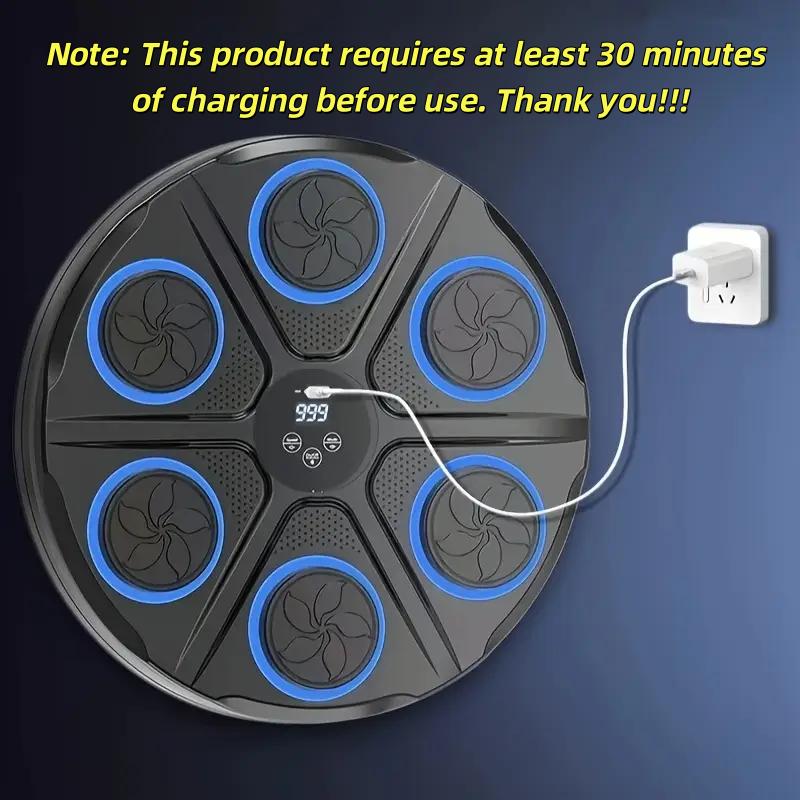 Music Boxing Six-Target Training Machine with Gloves - Wall Mount Fun Fitness for Kids,Music Boxing Machine, Wall Mount Boxing Machine - Smart Fun Fitness Gear for All Ages,Interactive Boxing Trainer - Enhance Workout Fun with Free Boxing Gloves