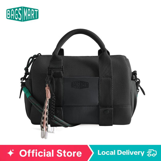 Reiki Mini Gym Compact Duffle Bag (9.84" x 5.9" x 6.69") 5.5L Capacity, Waterproof PVC Pocket, Adjustable Bottom Straps, Elastic side pockets, Ideal for Gym & Daily Use