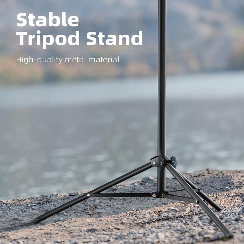 10.5" Ring Light with 69" Tripod Stand and Phone Holder Kit, Full-Screen Zoom Lighting for Video Recording, Makeup, Live Stream, Dimmable LED Selfie Ring Light Tripod for with Remote