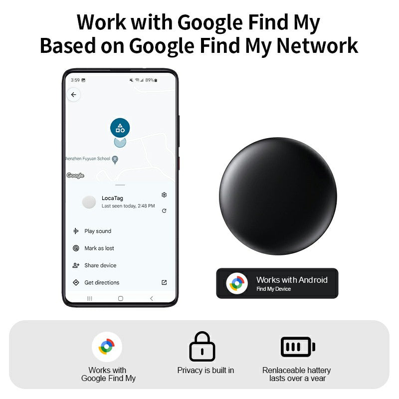 GPS Locator - Miniature locator with waterproof magnetic casing - No monthly fee - The best concealed GPS locator, anti-loss device, suitable for cars, pets, the elderly, children, and couples. Compatible with Android and Apple systems.