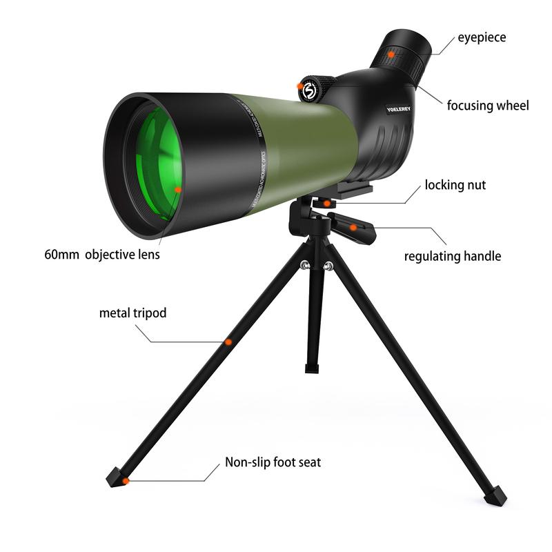 Updated 25-75x60 Spotting Scopes with Tripod, Carrying Bag and Quick Phone Holder Green #dealsforyoudays Telescopes