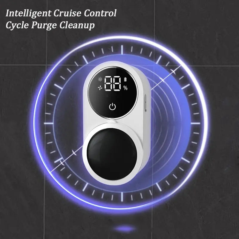 Wall Mounted Toothbrush Sterilizer, Rechargeable Toothbrush Holder, Toothbrush Sanitizer Holder, Toothbrush Holders For Bathrooms, Toothbrush Cleaner with LED Smart Screen, Personal Care Appliances, Bathroom Accessory.