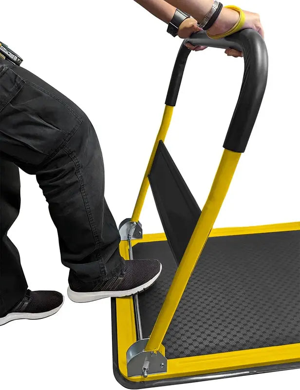 【flash sale】Upgraded Foldable Push Cart Dolly |  330 Pound Capacity Moving Platform | Heavy Duty Space Saving Collapsible | Swivel Push Handle Flat Bed Wagon cart