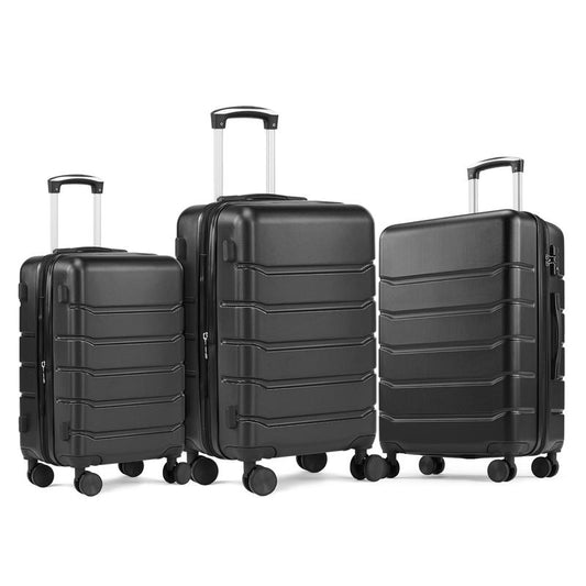 Luggage 20''/24''/28''Luggage, Hard Shell ABS Suitcase with Double Spinner Wheels, Lightweight Expandable Rolling Luggage with TSA Lock