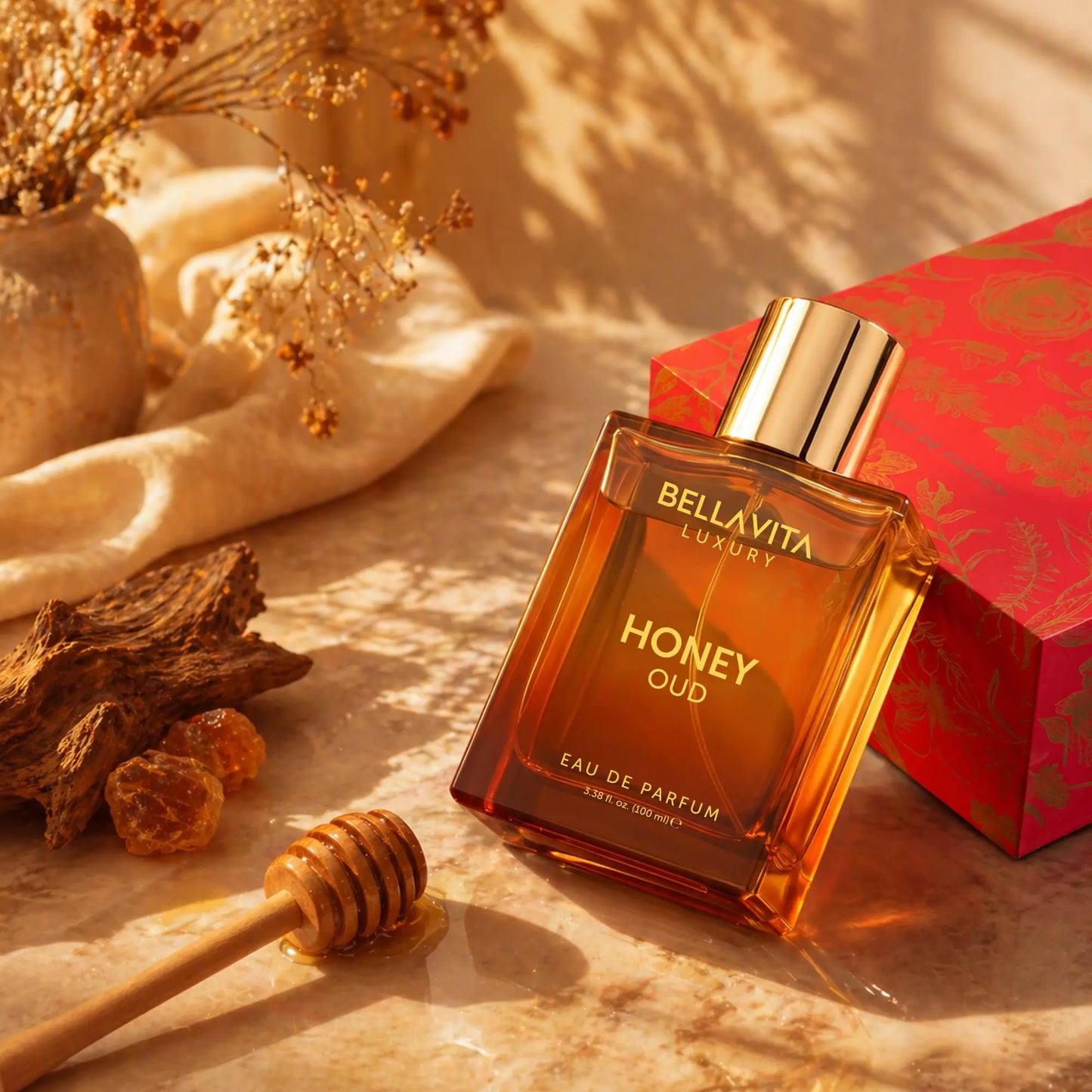 Bella Vita Luxury's Honey Oud | Eau de Parfum 100ml (3.4 fl oz) | Patchouli, Vanilla, Bergamot | Floral & Spicy | Made with Clean & Vegan Essentials Oils | Cruelty Free Fragrance Perfume image 9