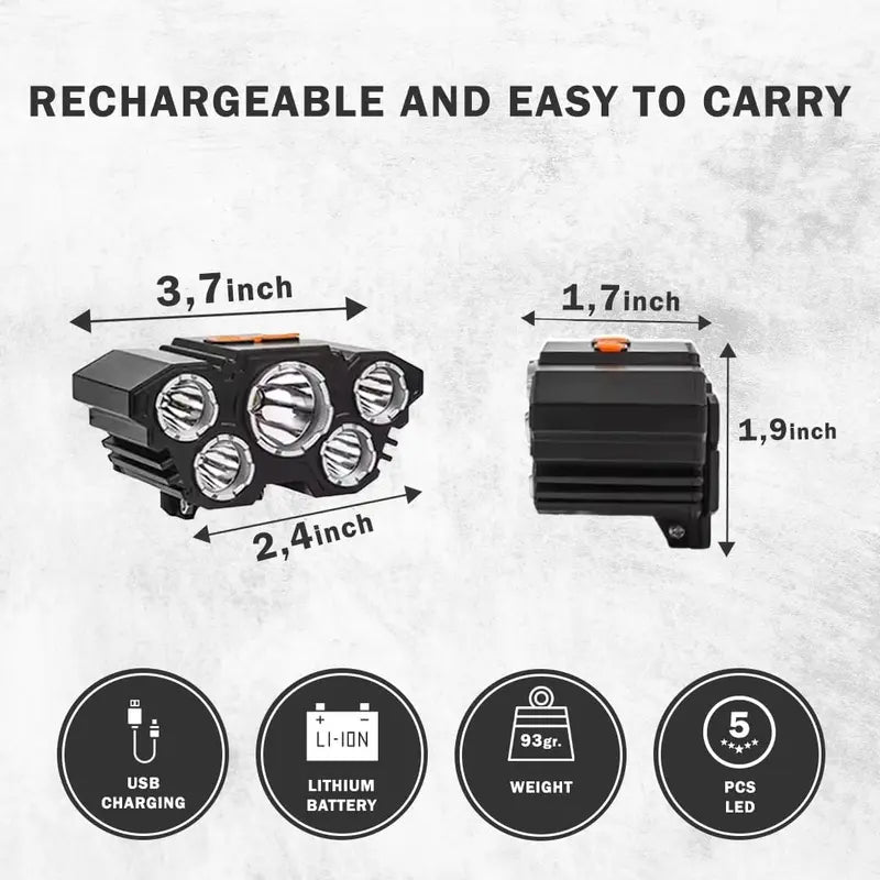 2 Pack Rechargable Headlamp, Led Head Lamp with 3 Modes, Waterproof Head Lights For Forehead, Hard Hat Light, Adjustable Head Flashlight For Adults, Bright Coast Headlamp for Outdoor Camping, Hiking, Running