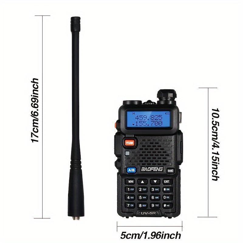UV-5R Dual Band Two Way Radio Transceiver, USB Charging Long Range Supports CHIRP Portable Handheld Walkie Talkie, Wireless Electronic Gadgets, Compact, Device, Remote, Durable Handheld Ham Radio Transceiver, Rechargeable Walkie Talkies