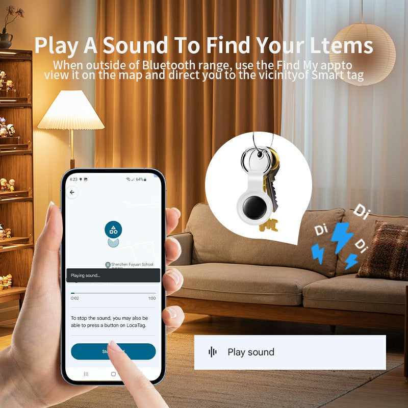 GPS Locator - Miniature locator with waterproof magnetic casing - No monthly fee - The best concealed GPS locator, anti-loss device, suitable for cars, pets, the elderly, children, and couples. Compatible with Android and Apple systems.