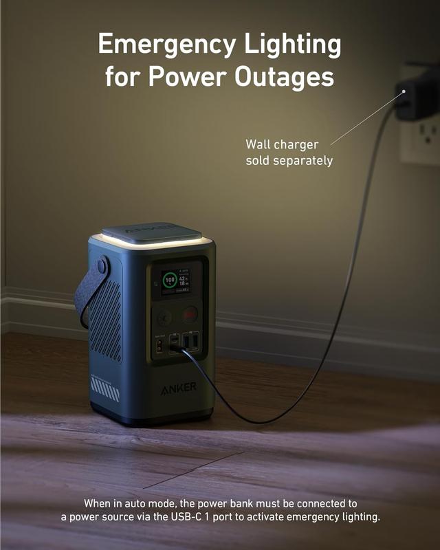 Power Bank(192Wh), 60,000 mAh Portable Charger with Digital Display, Extendable Automatic Lighting and SOS Mode, 60W Power