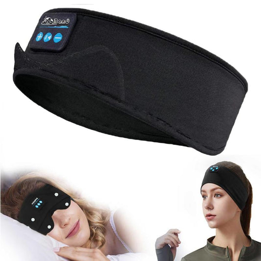 Sleep Headphones Bluetooth 5.2 Headband, Sports Wireless Earphones Sweat Resistant Earbuds with Ultra-Thin HD Stereo Speaker and Clear Audio for Workout Running Cool Gadgets Unique Gifts(Black) Electronic Headset Headphonesbluetooth