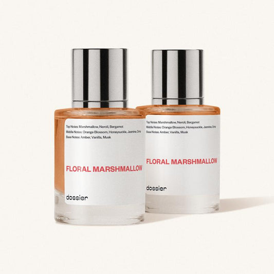 Floral Marshmallow, Dossier, Women Perfume, 50ml-100ml, Eau de Parfum, Marshmallow, Neroli, Honeysuckle, Jasmine, Orris, Amber, Vanilla, Musk