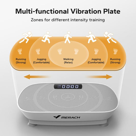 Vibration Plate Exercise Machine, Lymphatic Drainage Machine, Whole Body Workout Vibration Platform for Wellness and Fitness Home Gym Equipment