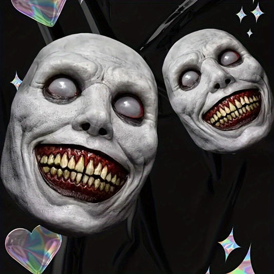 👻 "Transform into a creepy clown or demon with these lightweight masks!#ScaryZombieMask #HalloweenCostume #ClownMask #DemonMask #LightweightMask