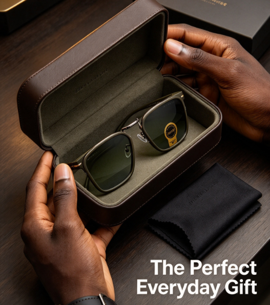 New Men's Fashion Commuter Sunglasses - UV Protection Minimalist Shades for Driving, Fishing and Travel