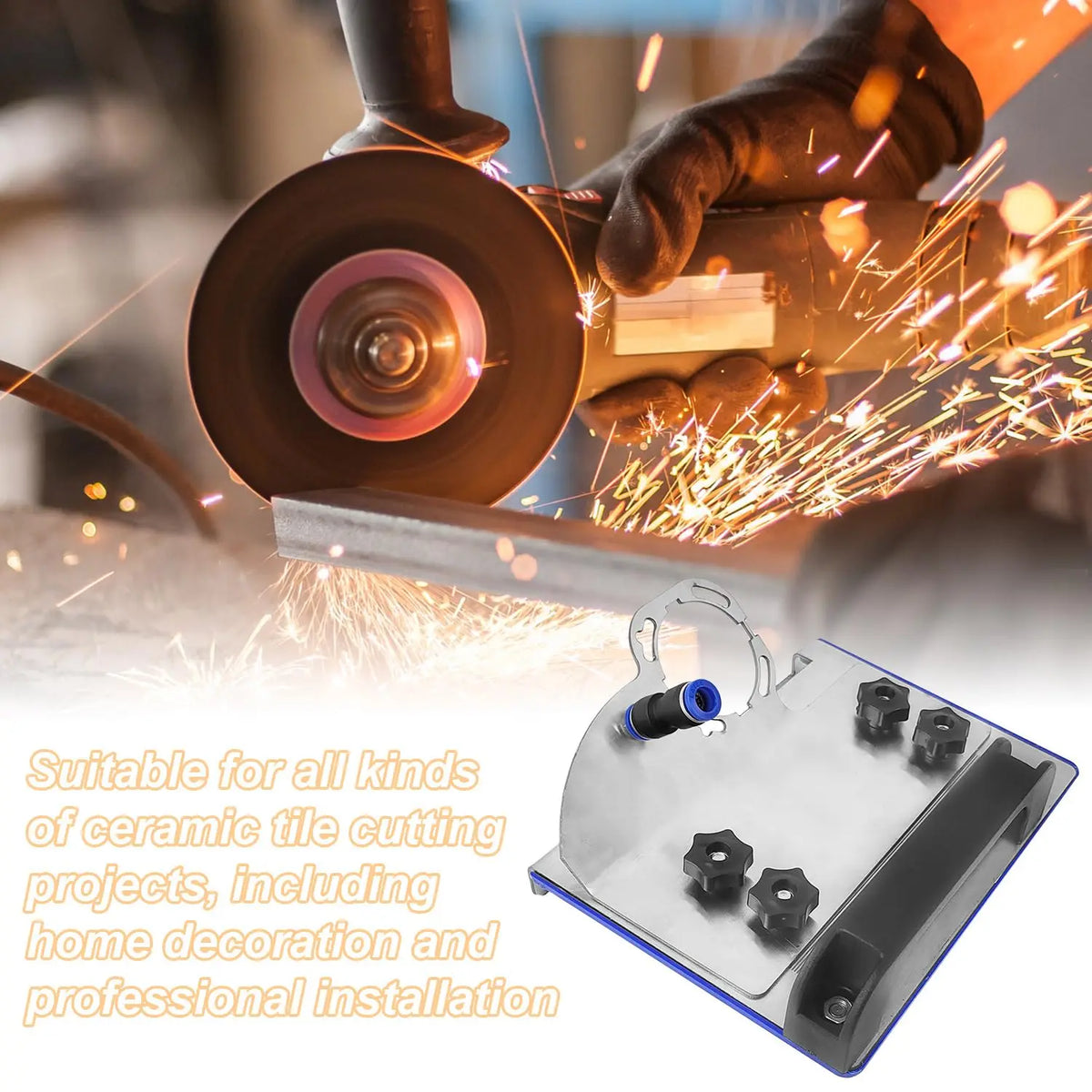 45-Degree Tile Chamfering Tool - Type 100 Angle Grinder Stand for Ceramic and Stone 45° Chamfer Cutting
