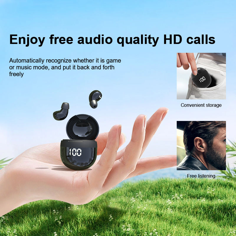 Invisible Mini Earbuds Wireless Bluetooth – Low Profile Micro Smallest Tiny Discreet Hidden Earbuds for Work – Small Headphones, Invisible Sleep Wireless Earphone IPX5 Waterproof for Small Ear Canals