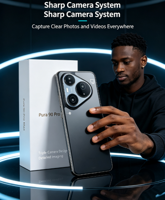 Pura90 ProMax Smartphone - 6.8" Screen, 256GB Storage, Wholesale Price Even for One Unit