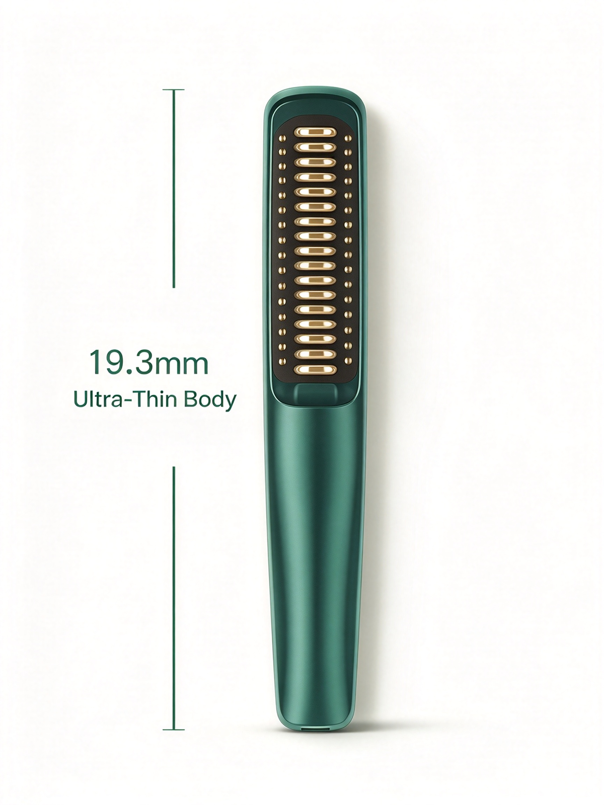 USB 5V Portable Hair Straightener Brush - Ceramic Coated, Multi-Level Temperature Control for Curling and Straightening