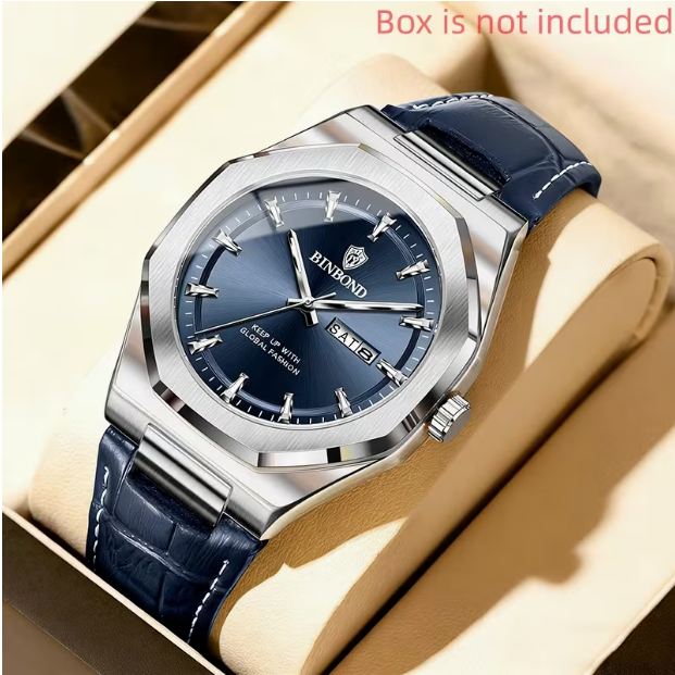 Men's Casual Quartz Watch with Calendar Display – High-Quality Fashion Design for Daily Wear