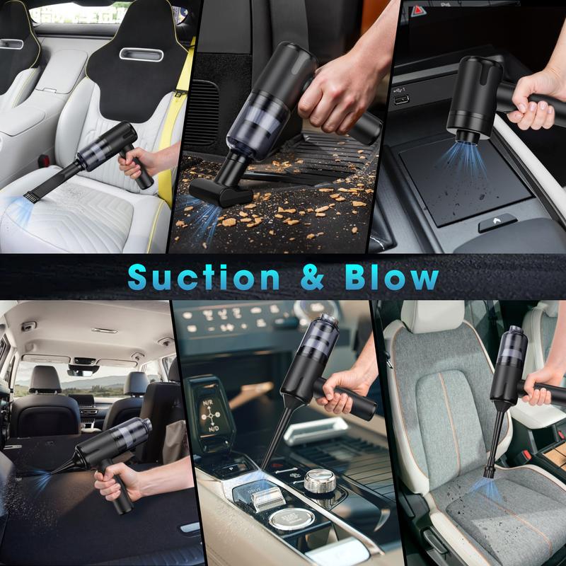 Handheld Car Vacuum Cleaner Portable Cordless 21000PA, Vacuum Cleaner with Multi-Nozzles, Mini Hand Held Vacuum Rechargeable for Home, Car, Pet, Office