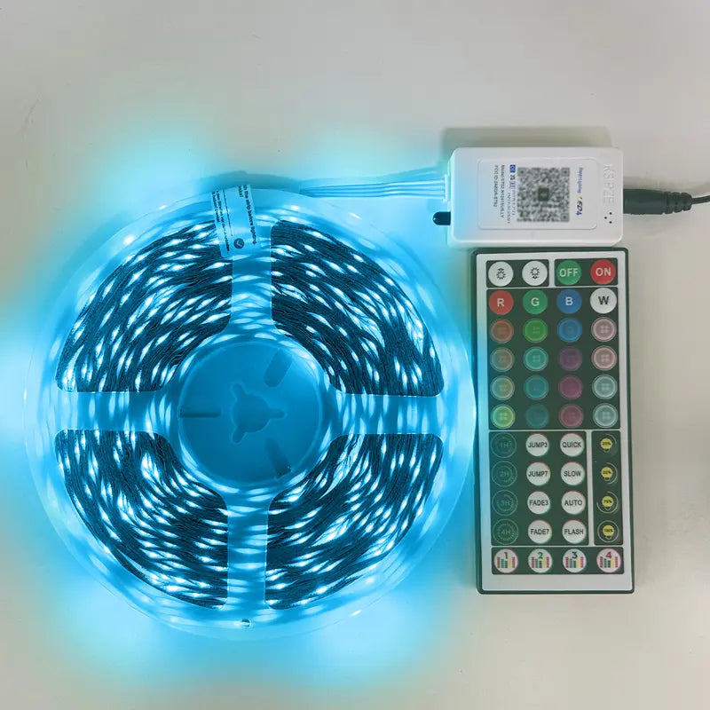 100FT Led Strip Lights RGB Music Sync for Bedroom ,Bluetooth Led Lights with Smart App and Remote Control Indoor Lighting, more choice 100ft for room party decor
