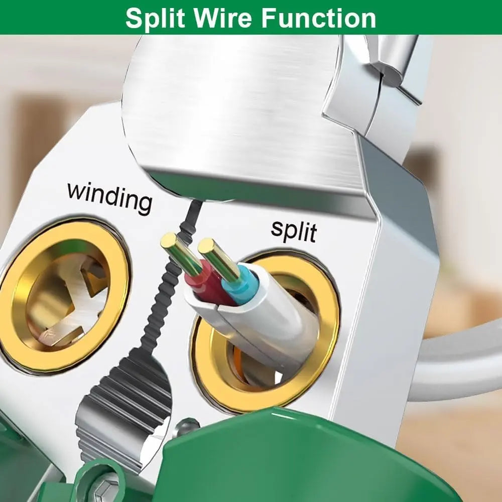 8-in-1 Electrician Tool with Voltage Tester, Multi-Function Wire Stripper, Cutter, Crimper & Puller for Home and Pro Use
