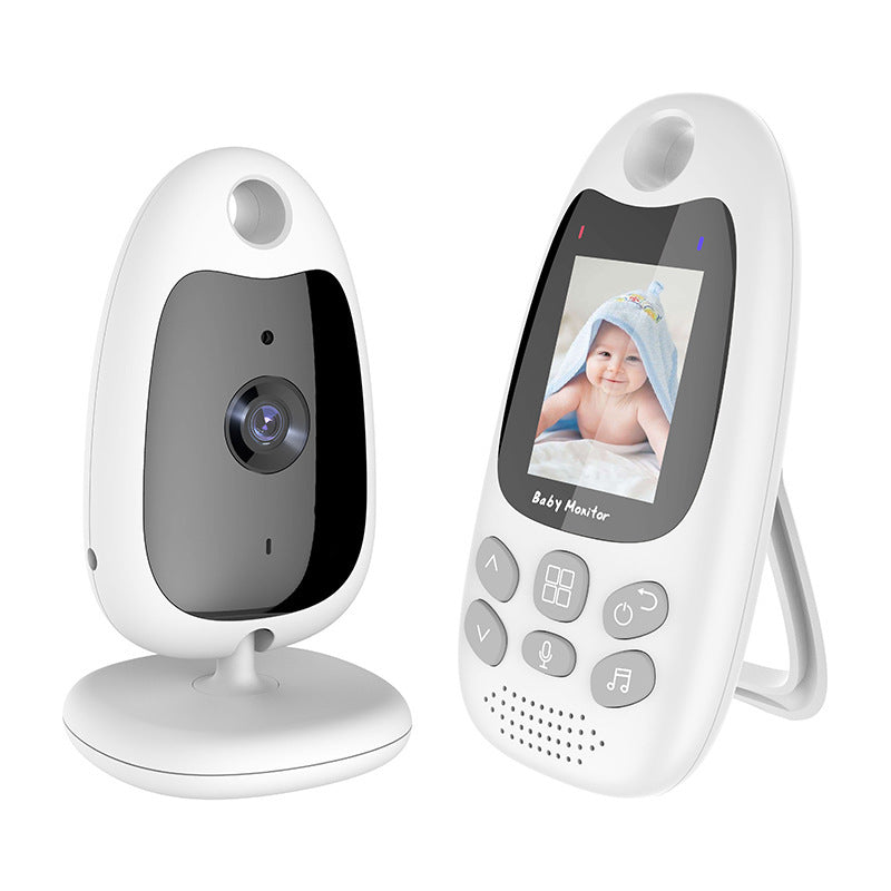 Portable Monitor with Camera & Audio, No WiFi, Auto Night Vision, Two-Way Audio, VOX Mode, 2-inch HD Screen, Feeding Reminder, Temperature Sensor, Lullabies for Nursery