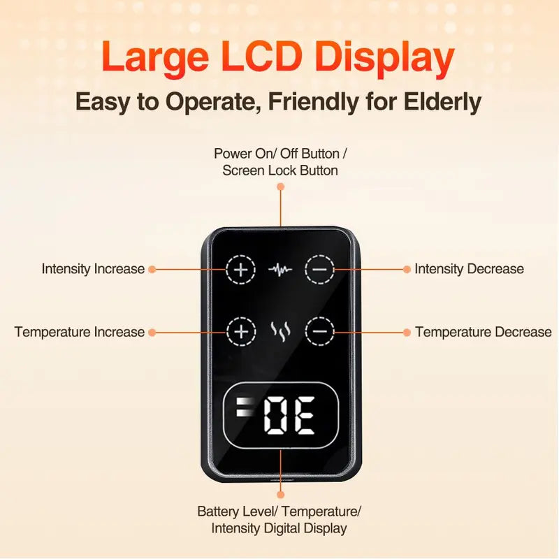 Electric Knee Massager – 5-Level Heating & 3-Level Vibration, Personal Care Appliance