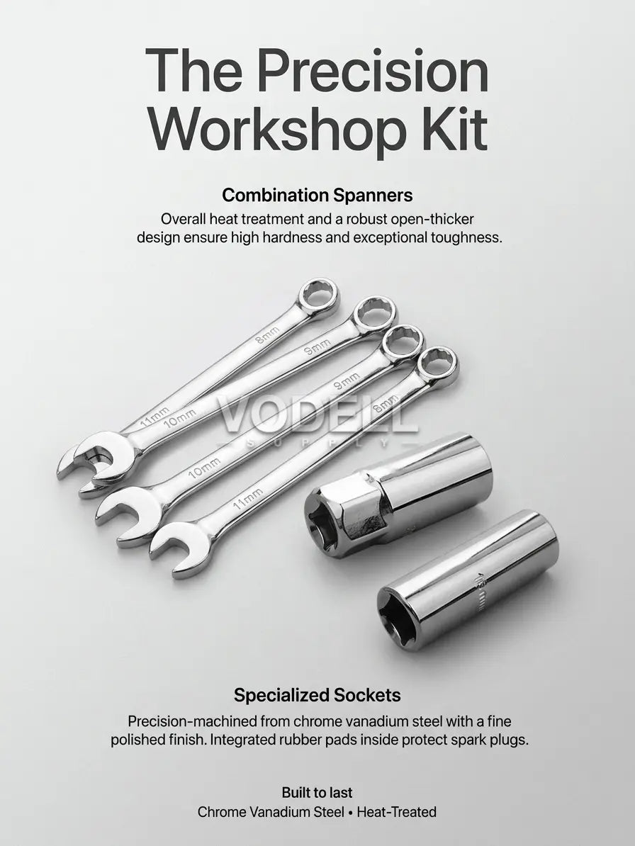 CR-V 82-Piece Ratchet Box Socket Set - Combination Socket Wrench Spanner Tool Kit (Packaging May Vary)