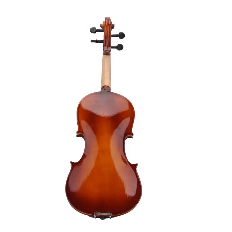 4-String 4/4 Concert Size Natural Basswood Acoustic Violin Kit - Complete Beginner Set with Case, Bow, Rosin, Fingerboard and Chin Rest