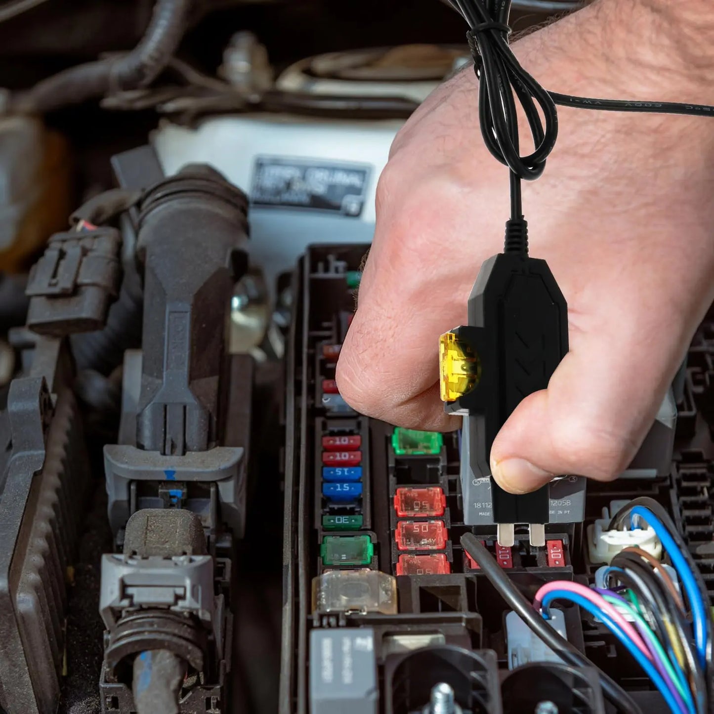 Car Circuit Tester with Display - Accurate 48V Automotive Fuse Tester, Portable Electrical Fault and Current Diagnostic Tool