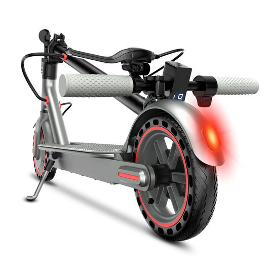 Riding Smart Electric Scooter for Adults 350W Motor Battery 36V 7.8A 8.5inch Solid Tires Charge Time 4/5 h Foldable E-Scooter with App Control & Disc Braking System for Smart APP Control Bluetooth Connect Electronic Brake Dual-Suspension folding neon