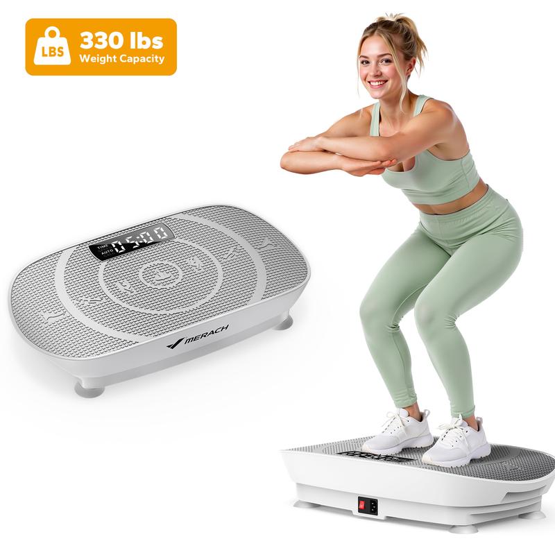 Dealsforyoudays Slim Vibration Plate Exercise Machine, Lymphatic Drainage Machine, Whole Body Workout Vibration Platform for Wellness and Fitness