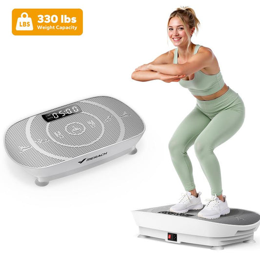 Dealsforyoudays Slim Vibration Plate Exercise Machine, Lymphatic Drainage Machine, Whole Body Workout Vibration Platform for Wellness and Fitness
