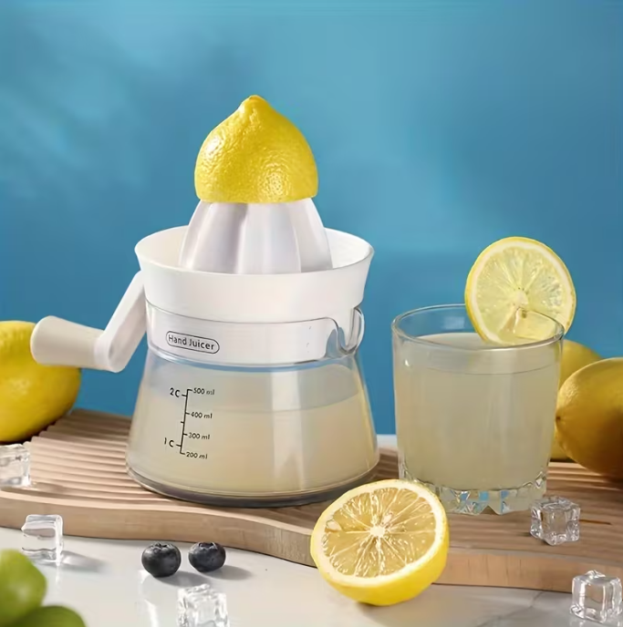 Portable Manual Lemon Juicer with Pulp Separator – Easy-to-Clean Handheld Juicer for Fresh Lemon & Orange Juice, for Home, Office & Camping