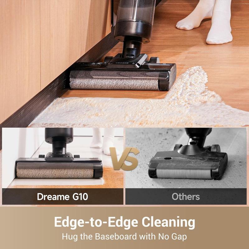 Vacuum Mop, Wet Dry Vacuum Cleaner, Cordless Vacuum Mop All in One with Auto Self-Cleaning, Up to 30 Mins Runtime, Cordless Floor Cleaner Machine for Hard Floors, Edge Cleaning Wet Dry Vacuum