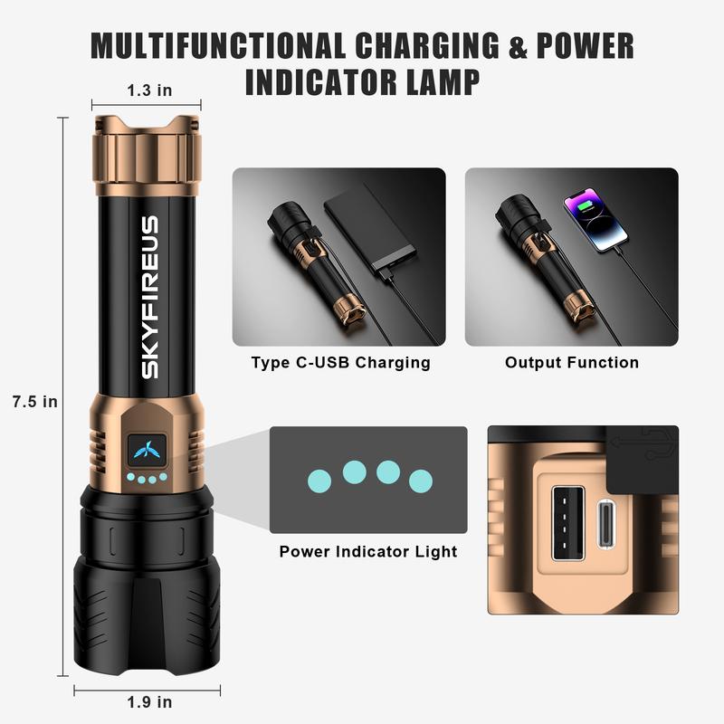 flashlight strong light ultra bright outdoor camping home long-range portable ultra long endurance lighting